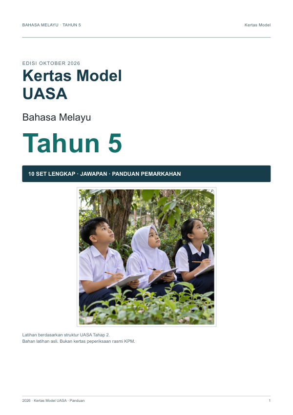 Kertas Model UASA Bahasa Melayu Tahun 5