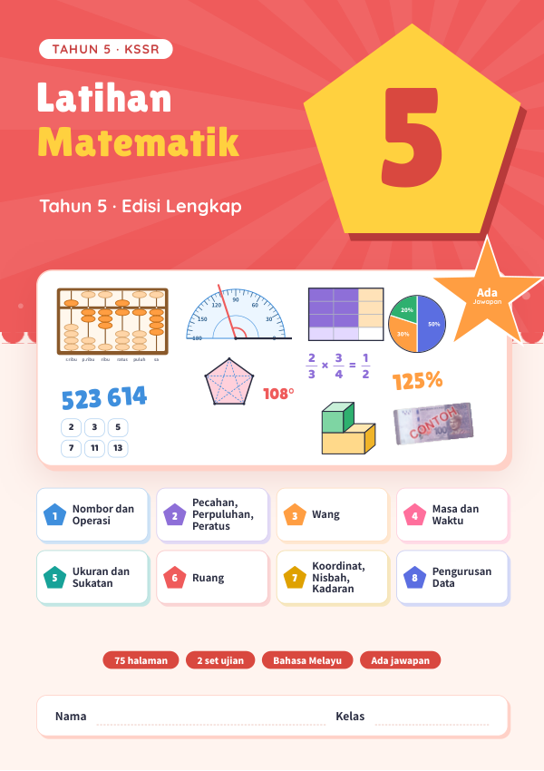 Buku Latihan Matematik (Edisi Bahasa Melayu) Tahun 5