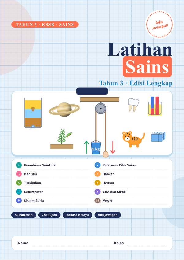 Buku Latihan Sains (Edisi Bahasa Melayu) Tahun 3